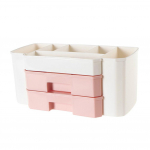 TOP-MART lauaarvuti meigikorraldaja kosmeetikatoodete hoiukarbi sahtel, pintsel, huulepulgahoidja kodukaunistus one size roosa