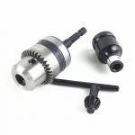 Elektrilise puurpadruni adapteri muundur 3/8  puuripadrun koos 1/4  kiirvahetatava kuuskantvarremuunduriga must