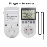 Ketotek EU digitaalse temperatuurikontrolleri pistikupesa 230V 16A termostaadi v&auml;ljund koos anduriga k&uuml;tte jahutusega