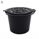 Nutikas elektron korduvkasutatav korduvt&auml;idetav kapsel roostevabast terasest filter masinatele must