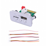 5V 12V MP3-m&auml;ngija dekooder pardal auto helimoodul juhtmevaba FM-vastuv&otilde;tja raadio WMA FM TF USB 3,5mm AUX autotarvikute jaoks valge