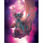 T&auml;ielik 5D teemantmaali koomiks Little Dragon Tikand Ristpistes Kodukaunistus K&auml;sitsi valmistatud kingitus 25x30cm