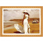 T&auml;isteemanttikandid ilut&uuml;druk isetehtud &uuml;mmargune teemant k&auml;sitsi valmistatud maal kivist pilt 20X30CM