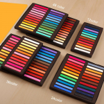 Ruudukujuline pastellkomplekt 24.12.36.48 V&auml;rvid Pehme kuiv pastell kunstniku kriit Pastellipulgad, mittetoksilised kontorikooli kunsti joonistamiseks maalimistarvikutele 48 Colors