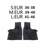 1 Paar Toe Protector Eraldaja Toe Geel Sokid Jalahooldus Must L