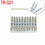 10 tk Diamond Burs Dental FG 1,6 mm kiired puurid suure kiirusega k&auml;siinstrumendile Medium TR-S21 hambaarsti t&ouml;&ouml;riistad Hambaravi labor