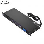 Muslady VS-1028 10 pistikupesaga rack Mount Power Sequence Controller konditsioneer liigpingekaitse toide must