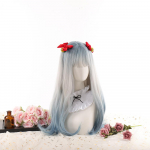 Pikkade juustega parukas S&uuml;nteetilised juuksed Cosplay Gradient Bybrana 60cm