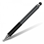 Stylus Pen universaalne puuteekraaniga pliiats Kahepealine mahtuvuslik pliiats Kaasaskantav vastupidav mahtuvuslik pliiats hall