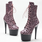 Jialuowei uued 7-tollised Stiletto eksootilised tantsu poolsaapad, n&ouml;&ouml;riga Lepaordi seksikad &ouml;&ouml;klubijalatsid 36 pruun