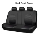 Autoistme katted t&auml;iskomplekt universaalsed PU-nahast teemantv&otilde;rest veekindlad autoistmekaitse sisetarvikud Back Seat Cover