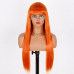 MERISIHAIR pikk sirge oranž parukas tukkidega S&uuml;nteetilisest kuumakindlast kiust parukas naistele naturaalsetele juustele Cosplay peoks 26inches