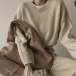 Hirsionsan &uuml;lisuure ka&scaron;miirist s&uuml;gisene talvekampsun naiste mood Basic silmkoeline pullover &Scaron;ikk pehme vaba vabaaja džemprid one size khaki