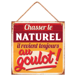 Les Tr&eacute;sors De Lily [R2952] &ndash; metallist tahvel  S&otilde;numid  (Loomulik tagaajamine &ndash; see tuleb alati pudelikaelasse tagasi! ) - 20x20 cm punane