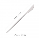 1tk matt 304 roostevabast terasest &otilde;htus&ouml;&ouml;ginugade s&ouml;&ouml;giriistade komplekt k&ouml;&ouml;gin&otilde;ud Western Gold lauanugade s&ouml;&ouml;giriistade komplekt h&otilde;be