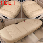 Universaalsed &uuml;liluksuslikud autoistmekatted t&auml;iskomplekt, must uuendatud automaatsed istmepadjad auto esiistmekatted ja tagaistmekatted 1set (2front&1rear cover) beež