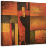 L&otilde;uenditr&uuml;kk Abstract Orange Brown 30x30 pruun
