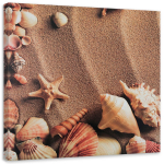 L&otilde;uendiprint Shells Beach Sea Lake 30x30 beež