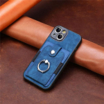 S&otilde;rm&otilde;rus kaardipesa telefoni kate, nahk&uuml;mbris iPhone 14 Pro Max jaoks 15 11 12 13 14 Plus 14pro Iphone14 Iphone13 Matte Coque for iphone 12 sinine