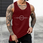 (SU)Meeste Summer Surf Beach Tank Top suur vabaaja hingav varrukateta topp vaba tr&uuml;kiga meeste s&auml;rk L armee roheline v&auml;rv