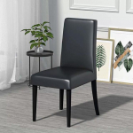 Veekindel nahast tooli kate Pu-kangast s&ouml;&ouml;gituba &otilde;li t&otilde;rjuv toolikaitse istme kate Lihtsalt paigaldatav hotell lemmikloomad lapsed 1PCS must