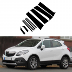 10 tk l&auml;ikivmust autoakna samba postid, mis sobivad Opel Mokka X 2016&ndash;2019 autokleebiste jaoks