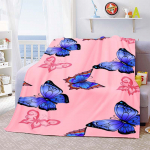 Butterfly flanell-visketekk &Uuml;limalt pehme kerge tekk aastaringselt soe voodi diivan Diivan Armas ilus Butterfly King 75cm x 90cm