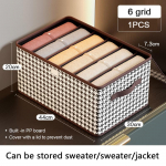 Riided Hoiukast P&uuml;ksid Aluspesu Tidelle Eraldi hoiukast Kokkupandav Tolmukindel Magamistoa Garderoobi Hoiukott 6 grid