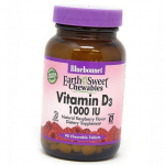 N&auml;ritav D-vitamiin, D3-vitamiin 1000 n&auml;rimist, Bluebonnet Nutrition 90 tab Vaarika (36393007) 90tab Raspberry