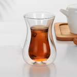 150 ml musta tee tassi kohvikruus alustassiga klaaslusika komplekt, isoleeritud topeltseinaga klaas l&auml;bipaistev kodune tee kohvi ja vee kruus 1Pcs 150ML Cup