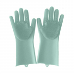 Maagilised silikoonkindad toidukvaliteediga puhastusk&auml;sn n&otilde;udepesuharjad silikoonist autopuhastuskindad 1 Pair roosa