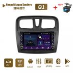 Android Renault Logan Sandero 2014-2017 jaoks koos nupunupuga autoraadio video multimeedia GPS-m&auml;ngija 1+16 GB 1+16GB