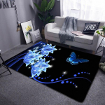 3D liblikas lilleline vaip Lapsed M&auml;nguvaip Elutuba Magamistuba Ilus vaip R&otilde;du Vannituba Libisemisvastane uksematt 40cm by 60cm