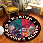 Anime Naruto &uuml;mmargune vaibamatt Magamistoa Flanellist Loomavaip Libisemisvastane Beebi m&auml;ngumatt Lastetoa dekoratiivmatid 60cm