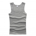 Meeste Lihasvestid Puuvillane Aluspesu Varrukateta Tank Top Solid Muscle Vest Aluss&auml;rgid Kandiline krae V&otilde;imlemisriided Kulturismi Tankid M