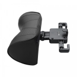 Nahkne auto peatoe kaelapadi Reguleeritava nurgaga autoistme peatoe padi konksuga peavalu leevendamiseks autohaiguse korral Leather Black