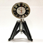 Vanaaegne antiikne messingist laud puidust aluskell merestiilis merelaeva lauakell kontorisisustus