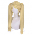 50cm Anime Danganronpa Saionji Hiyoko Blond hobusesabadega parukas Cosplay kost&uuml;&uuml;m Dangan Ronpa kuumakindel s&uuml;nteetilisest juustest naiste parukad 50cm kollane