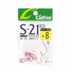 Omanik S-21 Single Hook lusikale Suurus 8 Punane (0937)