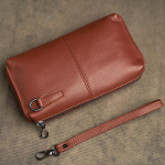 Ehtsast nahast vabaaja meeste sidurikott Rahakott Telefon Mini m&uuml;ndikotid Krediitkaardihoidja Must &auml;ri v&auml;ikesed rahakotid pruun