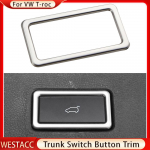 Roostevabast terasest auto pagasiruumi l&uuml;liti nupu raami kaunistuse kleebise &auml;&auml;ris Volkswagen VW T-ROC T ROC 2018-2022 jaoks