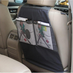 Autoistme katte kaitse lastele Lastele Beebi tagaistme korraldaja Automaatne istmepadi PU nahast hoiutaskud iste Children kick mat gray