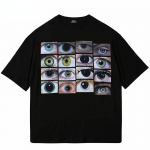 Meeste Hip Hop Street Harajuku Puuvillane vabaaja T-s&auml;rk Suvine l&uuml;hikeste varrukatega T-s&auml;rk must S must