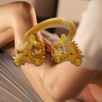 Lunar Roveri massaažit&ouml;&ouml;riist 4 ratta survepunktiga mini, naised, mehed, kael, multifunktsionaalne kollane