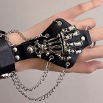 1 tk Punk Goth Skeleton k&auml;ev&otilde;rud meestele ja naistele Paarid Vintage Diablo j&otilde;ulupeo ehted Aksessuaarid 10cm must