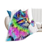 Armas Cat Kawaii Animal Design flanellist tekk Kerge soe hubane kingitus lastele ja t&auml;iskasvanutele Kingitus Sobiv diivanvooditool 75x100cm 30x40inch