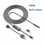T&ouml;&ouml;stuslik endoskoopkaamera Ip67 veekindel 5,5 mm 7 mm 3 in1 Android-telefonile arvuti USB-endoskoopkaamera 6 LED-i reguleeritav