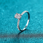 Moodne t&otilde;eline ovaalne munakujuline moissanite s&otilde;rmus 1CT D v&auml;rvi teemant puhas S925 h&otilde;bedane naiste pulmapeened ehted 9