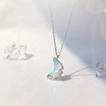 925 Sterling Silver Link kett Kuukivi Kuu v&otilde;lu Kaelakee Ripats Statement Ehted Naistele Pulmar&otilde;ngas