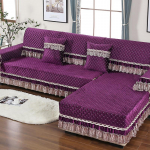 Four Seasons pitsist diivan r&auml;tik paksud libisemiskindlad diivanikatted pl&uuml;&uuml;sist L-kujuline diivanipadi kaasaegne tool istmematt maja toakaunistus 45x45 pillowcase 1pc